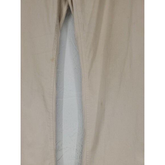 Vintage 90s Y2K Cache Zip Flare Wide Leg Khaki Pants Y2K Streetwear Size 10 - Picture 4 of 9